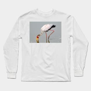 Yellow-billed Stork - Krüger National Park, South Africa Long Sleeve T-Shirt